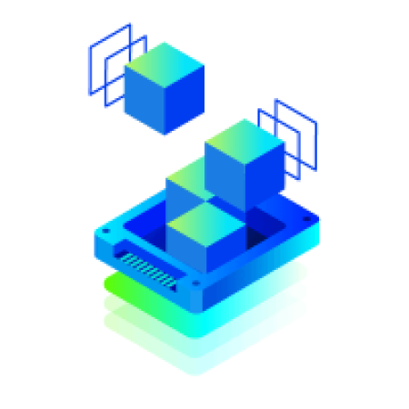 cloud disk array hero blue transparent 1